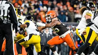 Steelers' Russell Wilson Gets Huge Approval From Browns' Myles Garrett (Steelers News). Photo by Bri Ali / Cleveland Browns