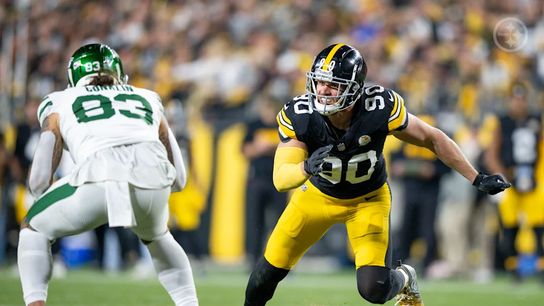 Steelers' TJ Watt during Week 7 of 2024 against the New York Jets on Sunday Night Football. Steelers' TJ Watt during Week 7 of 2024 against the New York Jets on Sunday Night Football.