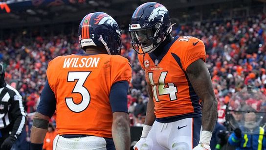 Steelers' Courtland Sutton Russell Wilson Steelers' Courtland Sutton Russell Wilson