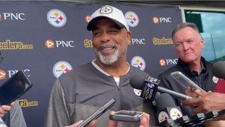 Steelers' Teryl Austin Implies That Beanie Bishop May Have Somewhat Severe Injury (Steelers News). Photo by X: @Aaron_M_Becker