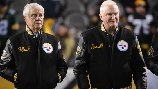 Steelers Dick Hoak and Andy Russell Steelers Dick Hoak and Andy Russell