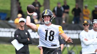 Steelers QB Will Howard Earns Strong Praise From Max Starks: "I Don't Care Where He Was Drafted" (Steelers News). Photo by Sebastian Foltz / Post-Gazette