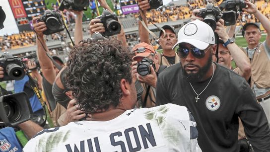 Steelers' Russell Wilson Mike Tomlin Steelers' Russell Wilson Mike Tomlin