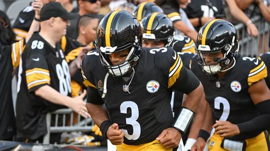 Steelers' Russell Wilson and Justin Fields Steelers' Russell Wilson and Justin Fields