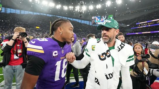 Quarterbacks Kirk Cousins and Aaron Rodgers following an NFC North division matchup Quarterbacks Kirk Cousins and Aaron Rodgers following an NFC North division matchup