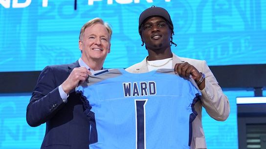 Quarterback Cameron Ward is selected as the first overall pick of the 2025 NFL Draft.